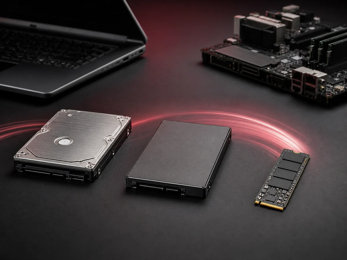 Upgrade notebooku a počítače z HDD na SATA SSD nebo M.2 NVMe SSD