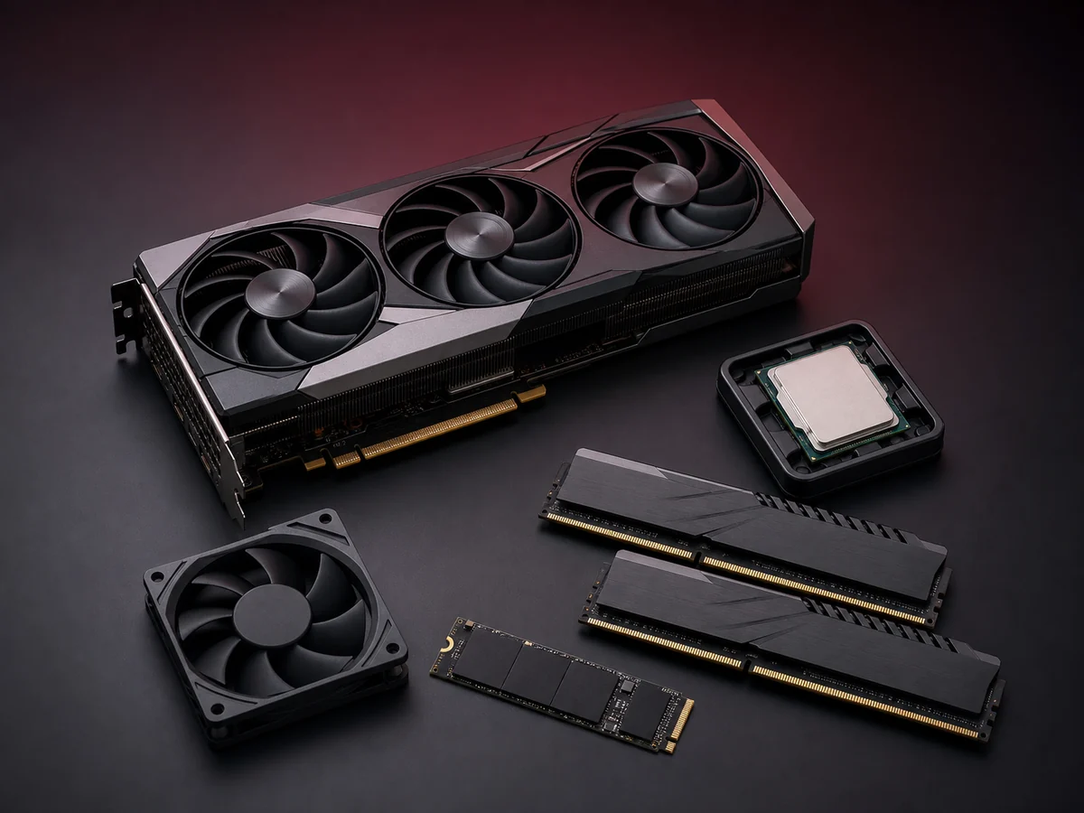 Upgrade počítače – GPU CPU RAM a NVMe SSD