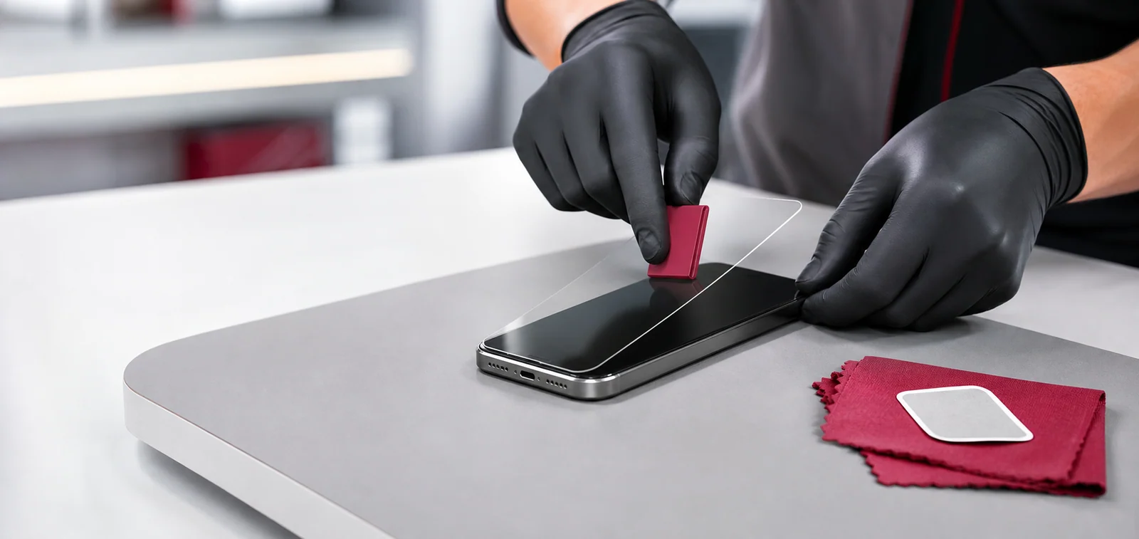 Profesionální aplikace ochranné fólie 3mk na mobilní telefon
